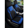 Sada látkových autopoťahov Manavgat čierno-modrej farby s moderným prešívaním PEUGEOT 208