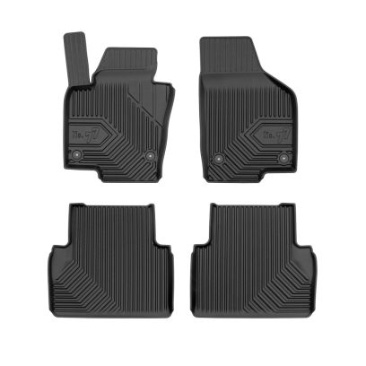 3D Gumené rohože No.77 pre VOLKSWAGEN SHARAN II 5 miestny 2010-up (4 ks)