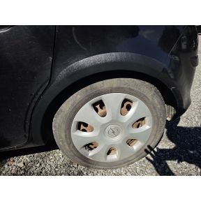 Plastové lemy blatníkov pre Opel Corsa D (2006-2014), 5-dverová verzia