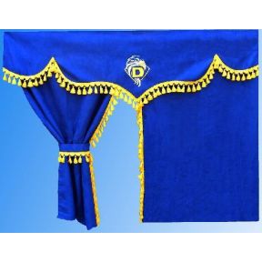 Sada závesov MAN TGA XXL/XL, so zlatými strapcami