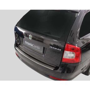 Ochranná nerezová lišta zadného náraznika pre Skoda Octavia II Facelift Combi