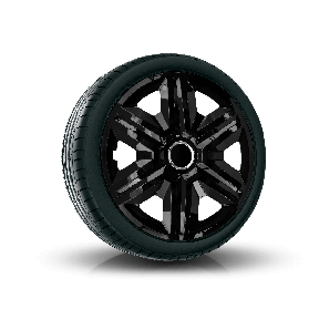 Puklice pre OPEL 16", FAST ČIERNE LAKOVANÉ 4ks