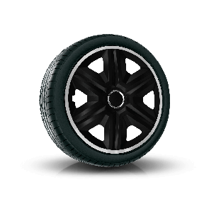 Puklice pre OPEL 16", FAST LUX strieborno-čierne 4ks