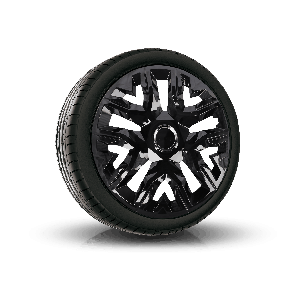 Puklice pre OPEL 16", PERFECTO čierne lakované, 4ks