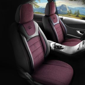 Autopoťahy PRESTIGE bordovo-čierne