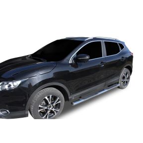 Bočné nerezové rámy pre Nissan Qashqai 2014-2019 4" oval